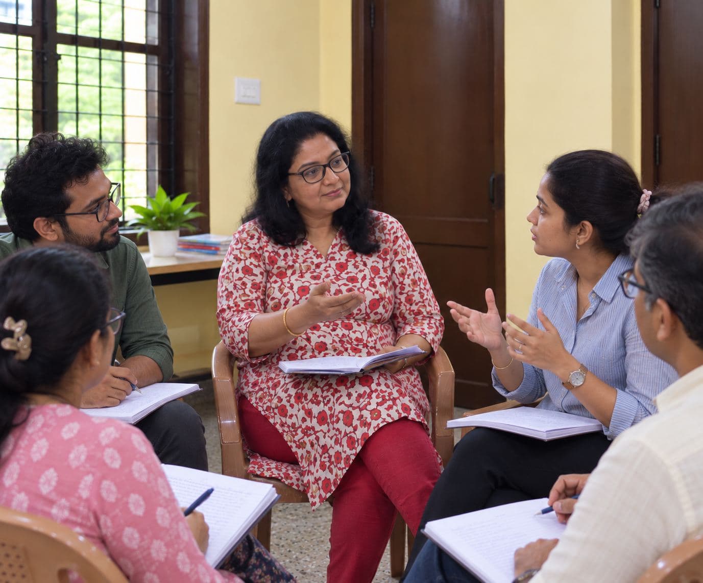 A Spoken English practice session