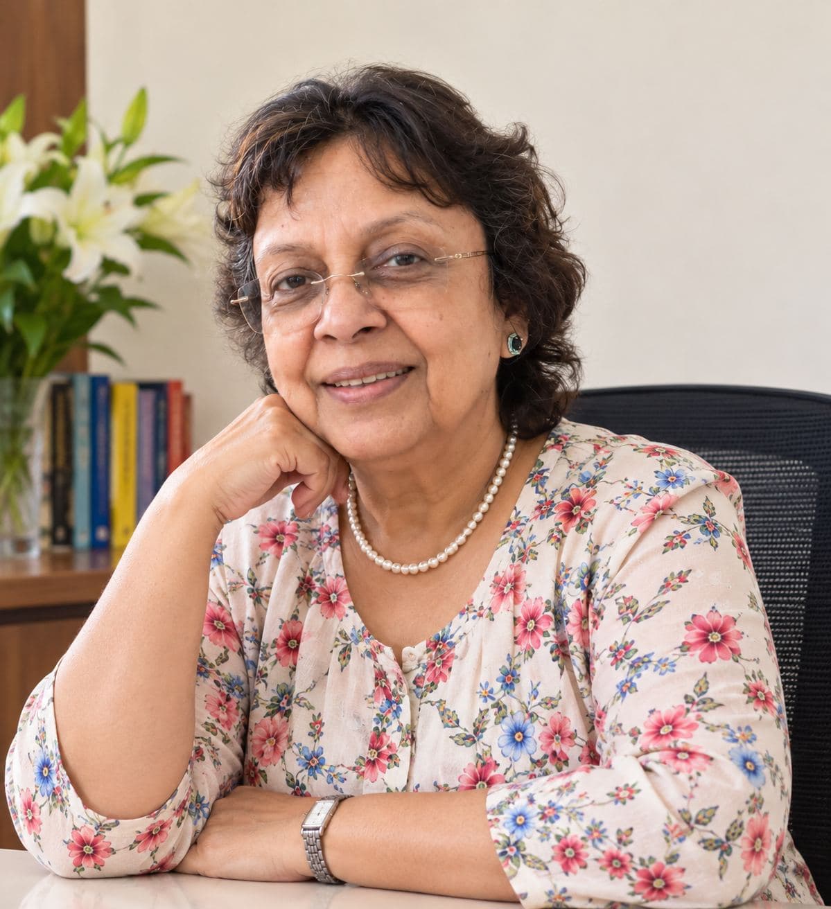 Portrait of Mrs. Ruma Mukhopadhyay