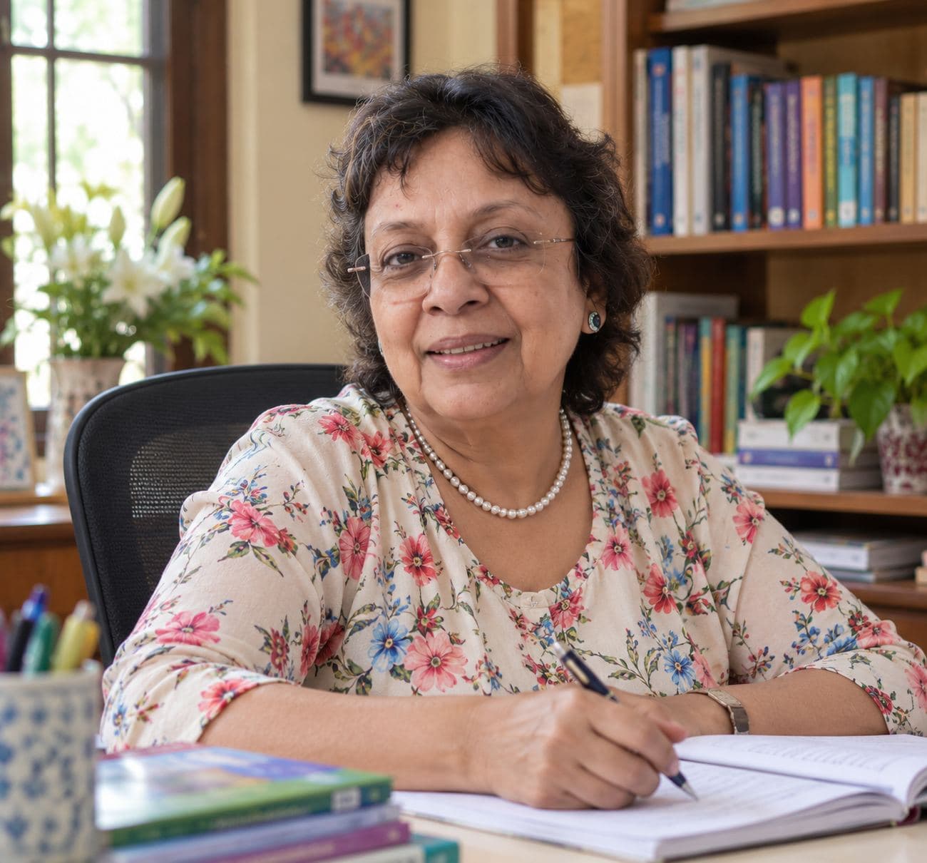 Mrs. Ruma Mukhopadhyay, founder of RARE Tutorial